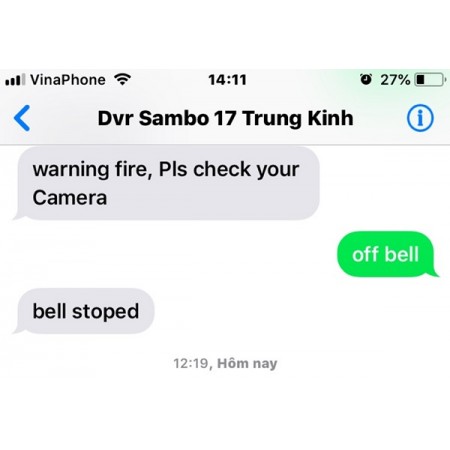 Hướng dẫn cài đặt chức năng gửi tin nhắn khi có cảnh báo cháy nổ